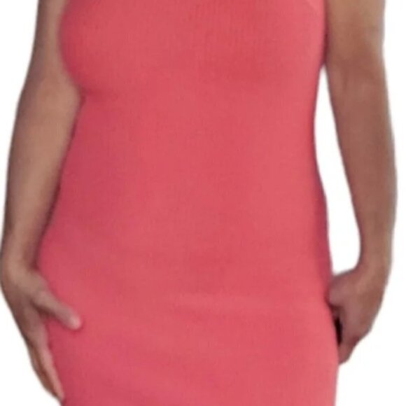 NEW House of Harlow 1960 Sculpt Knit Criss Cross Dress - Watermelon - Picture 4 of 12